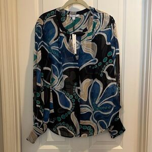 Chico's Multicolor Abstract Women's Blouse